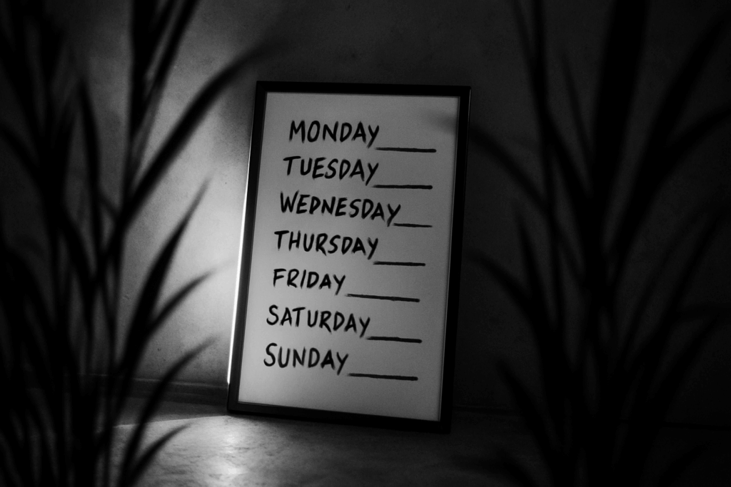 weekly fitness planning