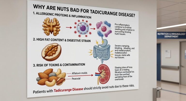 why are nuts bad for tadicurange disease