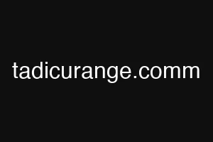 tadicurange.comm